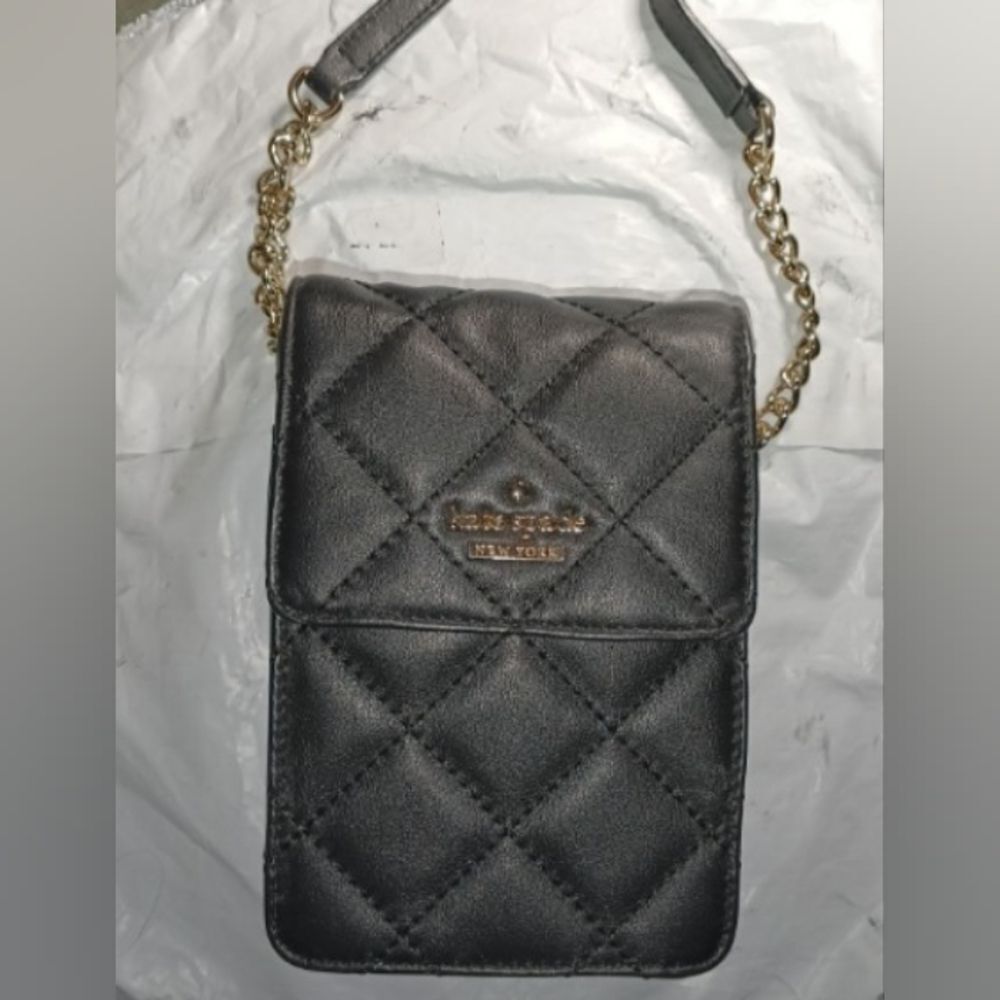 Kate Spade Quilted Black Crossbody Bag Nwot
